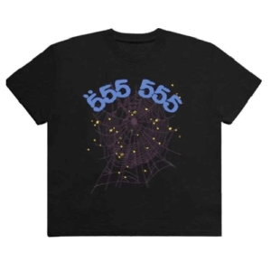 555 Printed T-Shirt – Black