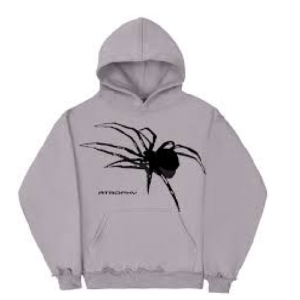 Grey spiders appear on the hoodies