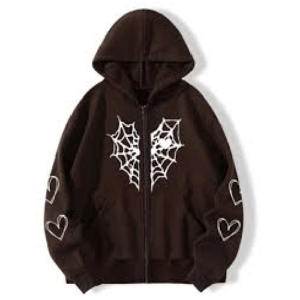 The hoodies feature Sp5der and Brown